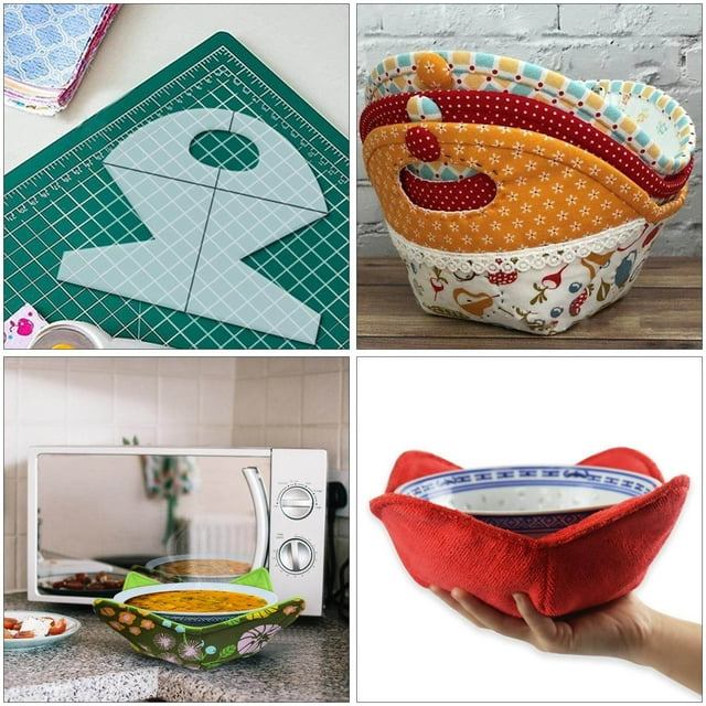Maoww Acrylic Bowl Wrap Cookies Basket Template for Sewing Patchwork Ruler 5 inch