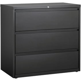 Lorell Lateral File 3DRW 42"x18-5/8" 40-1/4" Black 88031
