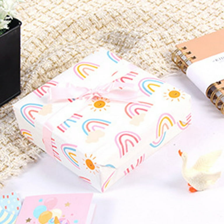 Kraft Paper Sheets 50x70cm Flat Folded Decorative Paper for Holiday Gift  Packaging Love Pattern Gift Paper Flower Wrapping Paper