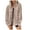 Khaki 22, variant on ShomPort Women's Casual Long Sleeve Button up Loose Shacket Shirt Jacket Coat Outerwear with Pockets