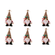 thumbnail image 1 of 6uds. Gnomos Decoraciones navideñas Juguete único escandinavo sueco Tomte (hombres), 1 of 2