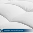 thumbnail image 5 of Bare Home Ultra-Soft Premium 1800 Series Goose Down Alternative Comforter Set - Hypoallergenic - All Season - Plush Siliconized Fiberfill (Queen, White) Solid Print, 5 of 6