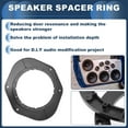 thumbnail image 3 of Unique Bargains Speaker Spacer Ring Tweeter Speaker Spacer Adaptor for Toyota 6x9" To 6.5" 4 Pcs, 3 of 7