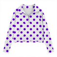 thumbnail image 4 of Bnwani Girls Crewneck Sweatshirt Zip Mock Neck Long Sleeve Half Zip Crop Fleece Sweatshirt Printed Pullover, 4 of 5