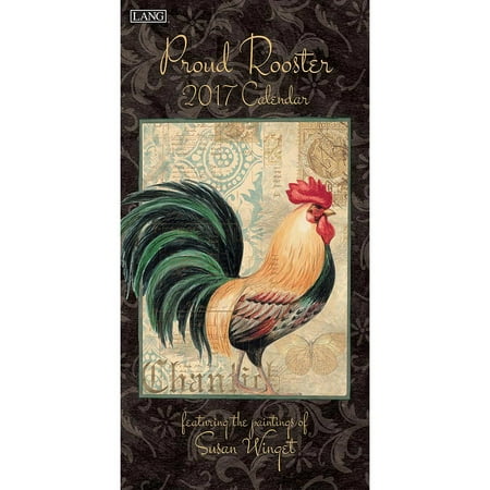 Lang 2017 Vertical Wall Calendar Proud Rooster Walmart Com