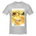 thumbnail image 4 of Bingfone Honey Bee Men'S Loose Fit Short-Sleeve Pocket T-Shirt, 4 of 7