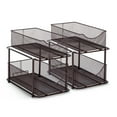 thumbnail image 3 of Sorbus 2 Juegos de Organizadores de Metal de 2 Niveles Debajo Del Fregadero para Baño, Cocina, Cajones Deslizantes de Malla de Acero Resistente para Gabinete, Armario, Despensa y Almacenamiento, 3 of 8