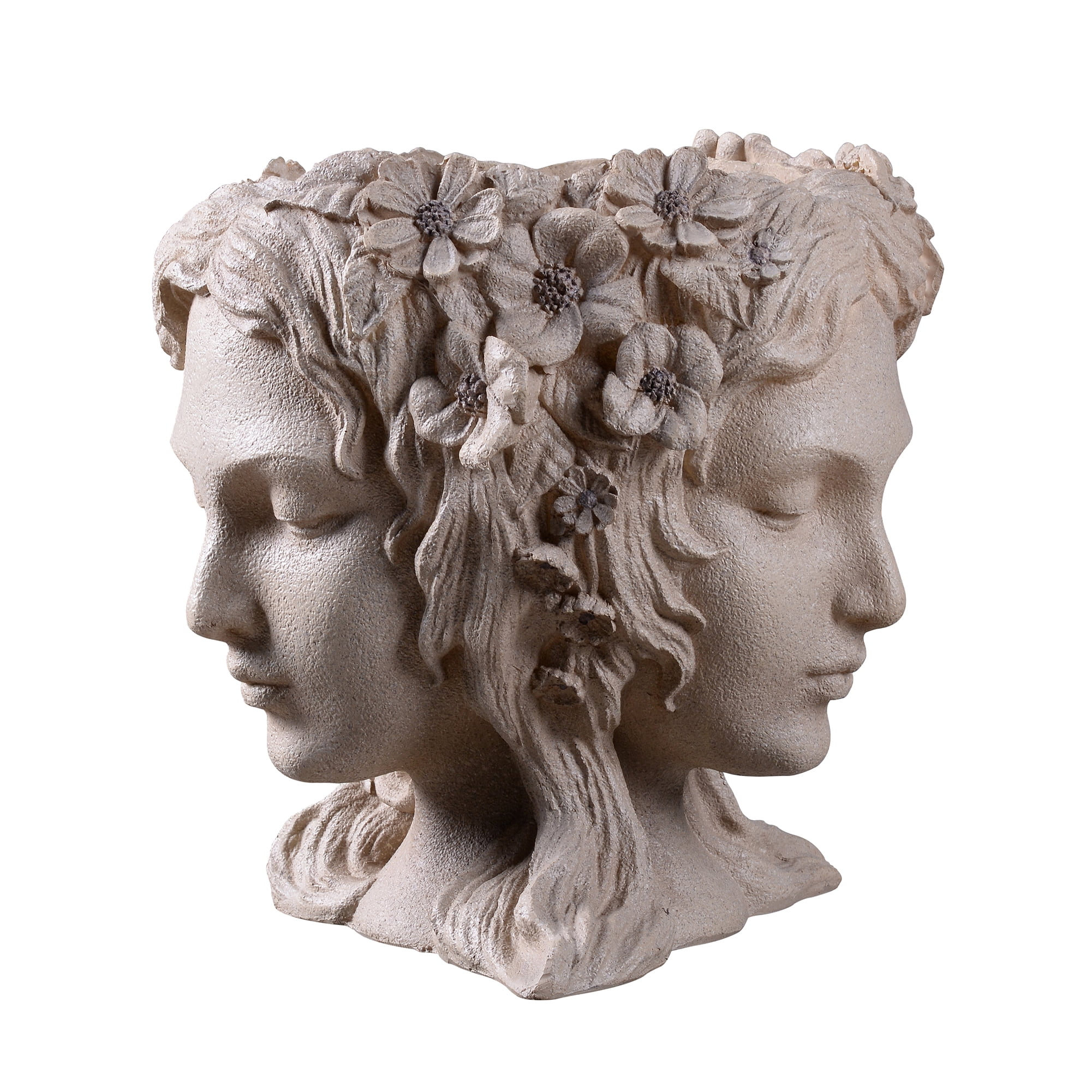 Lady Head Bust Flower Planter Plant Pot