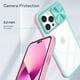 thumbnail image 4 of Funda de teléfono con protección deslizante para cámara, carcasa a prueba de golpes para iPhone 14, 13, 12, 11 Pro Max Plus, Color mixto, transparente, con ventana de empuje, 4 of 4