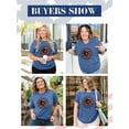 thumbnail image 6 of XCHQRTI 4th of July Daisy Women Plus Size Tshirts Graphic USA Casual Tees, 6 of 7