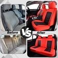 thumbnail image 2 of 2021 for Toyota Rav4 Seat Cover, Red Car Seat Covers, Waterproof Leather 5 Seats Full Set Easy to Clean and Install Protect and Upgrade Seats, Pet Car Seat Covers, 2 of 2