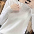thumbnail image 5 of yillto Womens Mock Neck Sweater Soft Long Sleeve Warm Lightweight Undershirts Tops for Fall Winter, 5 of 6