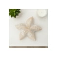 thumbnail image 2 of Starfish Figurine for Home and Office Shelf Decor - Coastal Resin Accent for Bathroom or Beach-Inspired Coffee Table Display - Polyresin Sea Life Sculpture for Living Room Styling - 2?, White & Tan, 2 of 10