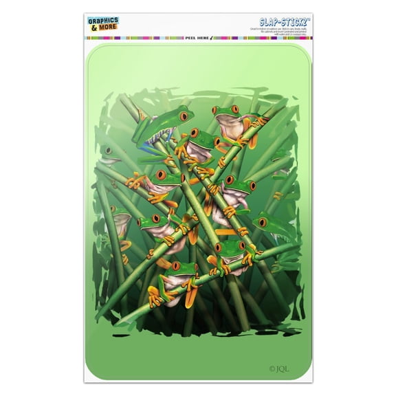 Red Eye Tree Frog Grouping Tropical Rainforest Home Business Office Sign