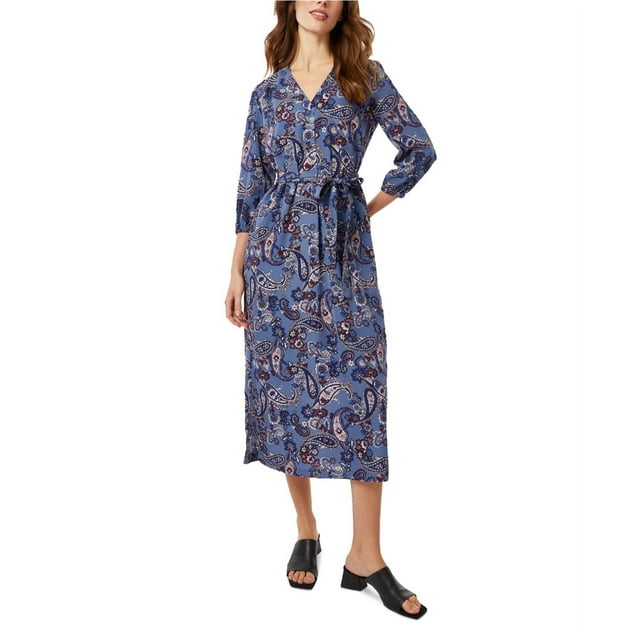 Jones New York Womens Paisley Shift Dress, ltpasblue, S