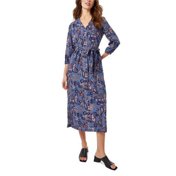 Jones New York Womens Paisley Shift Dress, ltpasblue, S