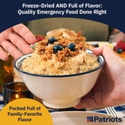 4Patriots 2-Week Emergency Food Supply Survival Kit - Perfect for Camping, Freeze Dried Preparedness Food, Designed to Last 25 Years - 84 Servings of Delicious Breakfast, Lunch, Dinner