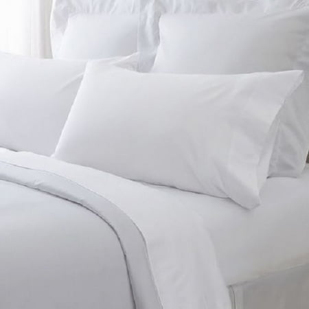 Percale Flat Sheet - GHP White Cotton 66