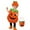 Four-Piece Set, variant on GYRATEDREAM 4PCS Baby Girls Boys Halloween Costumes Toddler Sleeveless Pumpkin Romper Hat Socks Handbag Halloween Outfits for 1-12 Years