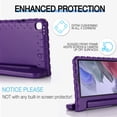 thumbnail image 3 of for Samsung A7 Lite 2021 SM-T220/T225/T227 case, Shockproof, Silicone Rubber EVA Portable Handle Stand Protective Kids Cover Case for Samsung Galaxy Tab A7 Lite 8.7", Purple, 3 of 5