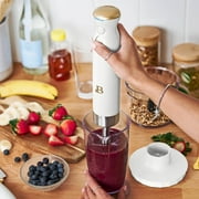 Beautiful Cordless Immersion Blender with Chopper, Whisk & Measuring Cup, White Icing by Drew Barrymore