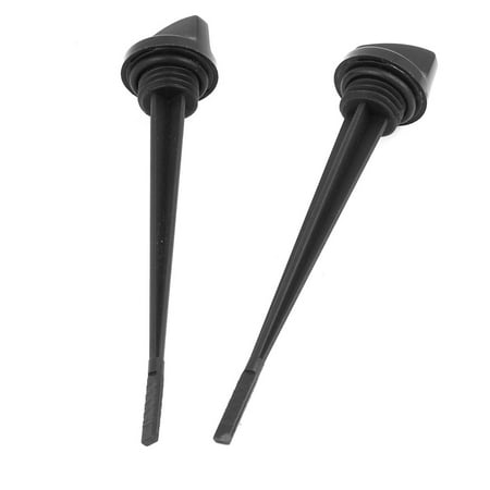 Unique Bargains 15cm Long Motorbike Plastic Engine Oil Level Gauge Dipstick Black 2 Pcs