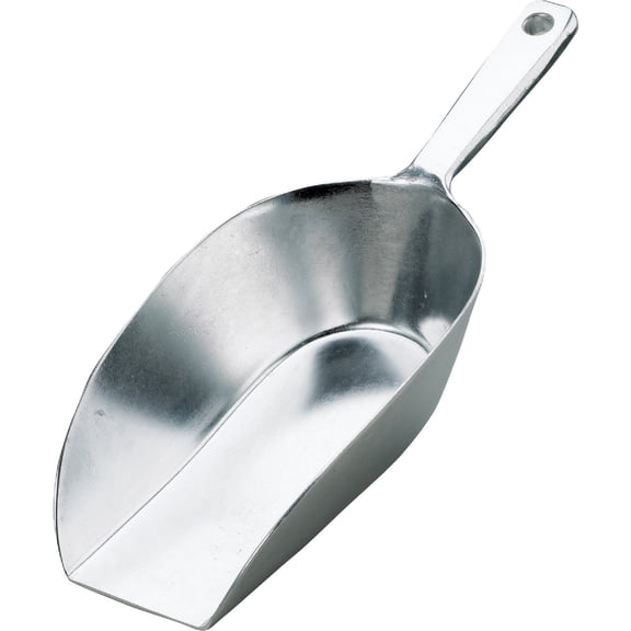HIC Kitchen Flat Bottom Food Scoop - Aluminum Handle - Flat Bottom Scoop