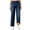 Navy, variant on Fleece Lined Jeans Women High Waisted Straight Leg Denim Pants Baggy Stretchy Jeans Thermal Warm Denim Pants