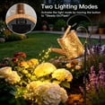 thumbnail image 6 of Ollny Watering Can Light Retro Metal Solar Garden Landscape Light, IP65 Waterproof Outdoor Patio Yard Pathway Decor, 6 of 9