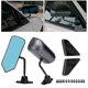thumbnail image 5 of 1 Pair Universal F1 Style Car Side Rearview Door Wing Rear Mirror For Abs Carbon Fiber Look, 5 of 5