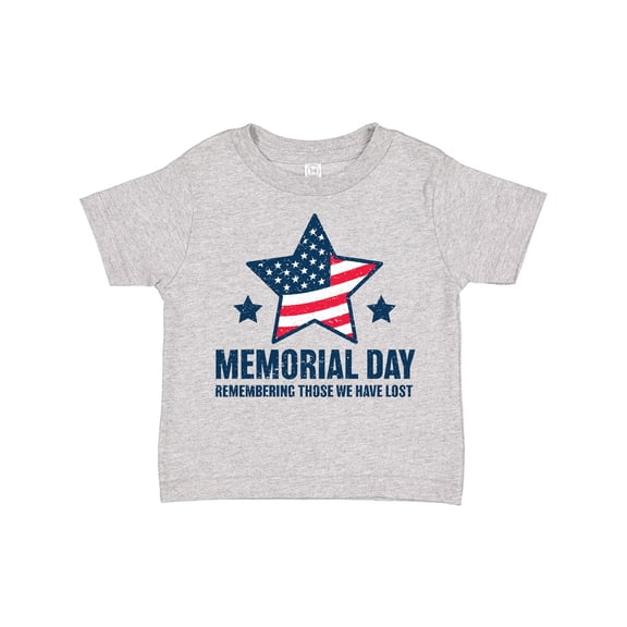 Inktastic Memorial Day Grunge Remembering Those We Have Lost Boys or Girls Toddler T-Shirt