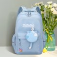 thumbnail image 1 of Mochila de nailon para campus, bolso de hombro de dibujos animados duradero, regalos para niños (azul), 1 of 7