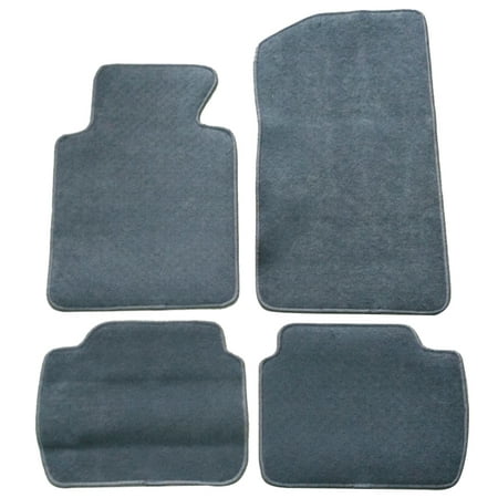 fits 99-05 bmw e46 3-series floor mats carpet front & rear gray 4pc -