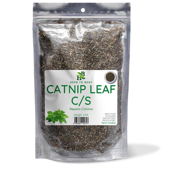 Herb To Body Catnip Leaf C/S (Cut & Sifted) | Nepeta Cataria | Wildcrafted | 4oz