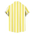 thumbnail image 7 of Oalirro Striped Shirts for Mens Casual Short Sleeve Button Summer Loose Hawaiian Beach Vacation Tops, 7 of 7