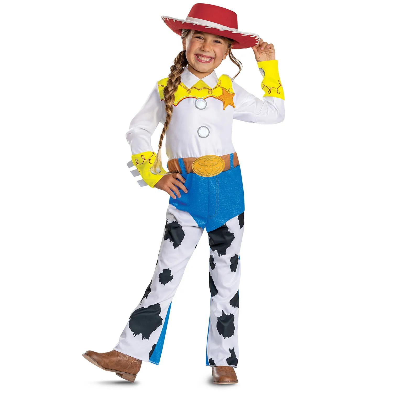 Disguise Girls' Disney Pixar's Toy Story 5 Sheriff Jessie Classic Jumpsuit Costume - Size 7-8 - White