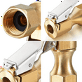 thumbnail image 2 of 12 Pieces Brass Air Chuck Open Flow Straight Tire Chuck with Clip for Tire Inflator Gauge Compressor Accessories, 2 of 5