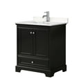 thumbnail image 2 of Wyndham Collection WCS202030SWBC2UNSMXX Deborah 30" Free Standing Single Basin Vanity Set, 2 of 7