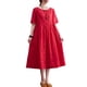 thumbnail image 1 of Vestido suelto de mujer con bolsillos Manga corta Vestido informal de vacaciones Romacci Vestido, 1 of 7