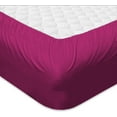 thumbnail image 3 of BedDecor - All Weather RV Camper Sheet Set (Hot Pink|35"x80"|Drop Length-21")| 600 Thread Count Egyptian cotton | 1 Piece Fitted Sheet 1 Piece Flat Sheet & 2 Piece Pillow Cover, 3 of 3