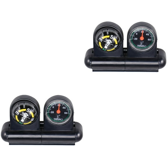 Set of 2 Temperature Gauge Car Thermometer 8.9X3X5.6CM