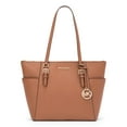 thumbnail image 4 of Michael Kors Charlotte Ciara Large Top Zip Female Tote Handbag Luggage Saffiano Leather, 4 of 4