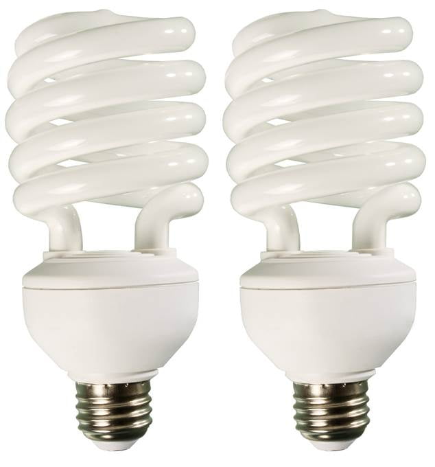 (2) HYDROFARM FLC32D 32W Dayspot CFL Spiral Compact Fluorescent Grow Light Bulbs