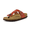 Whiskey, variant on Cushionaire Leah Thong Sandals for Women - Cork Footbed Flip Flops for Women with Memory Foam and Adjustable Buckle Strap