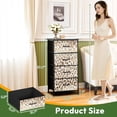 thumbnail image 3 of Kanworse 4 Drawer Fabric Dresser for Bedroom Leopard print gold texture Chests of Drawers for Closet Organizers Storage, 3 of 8