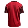 thumbnail image 6 of IAJDKMEK Men's Halloween Corduroy T-Shirt - Short Sleeve Round Neck Letter Print, Casual Shirts for Men, Lightweight Graphic Tee for Daily & Party,Red 2XL, 6 of 8