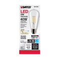 thumbnail image 2 of Satco S21361 ST19  LED Light Bulbs 5W 120V 3000K E26 Medium Base Dimmable (6 Pack), 2 of 13
