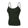 thumbnail image 5 of Emmalise Women's Basic Short Camisole Adjustable Strap Layering Cami Tank Top (3Pk Black, Dark Mustard, Olive, Large), 5 of 5