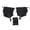 Ink Black, variant on Riousery Short Silicone Coated Gaiters for Hiking Trailing 4 Point Fixation System Full Coverage Leg Protection Sand Snow Vibrant Orange 17.3 in / 44 cm Unisex Outdoor Footwear Essential Gear