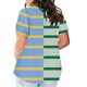 thumbnail image 3 of Plus Tamaño de las Mujeres Blusas, Cuello en V Casual Suelto Manga Corta Superior, Impresión Blusa Poliéster Spandex, 3 of 8